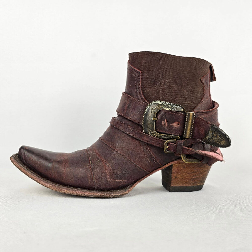 Women's Brown Leather Ankle Boots